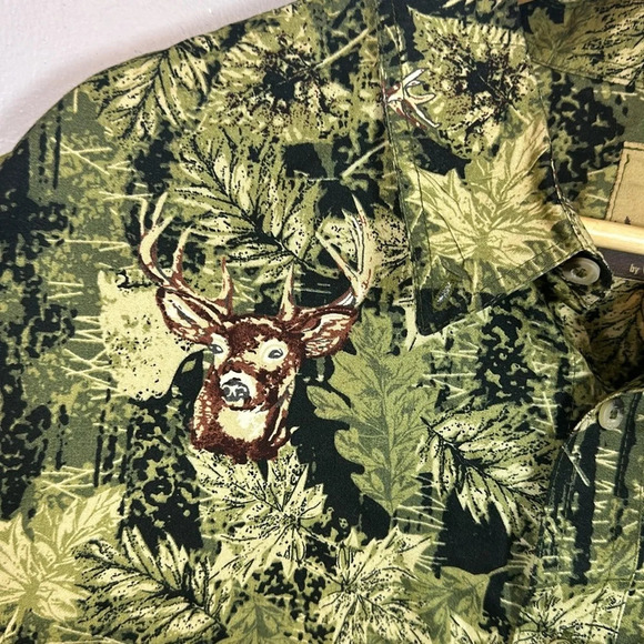 Field Tested Outdoor Life Camo Deer Hunting Long Sleeve Button Down Mens 3XL - Picture 7 of 8